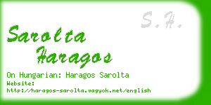 sarolta haragos business card